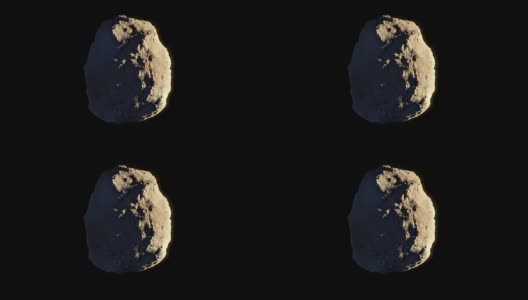 小行星旋转轨道孤立高清在线视频素材下载