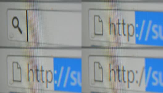 Internet HTTP WWW地址栏文本输入高清在线视频素材下载