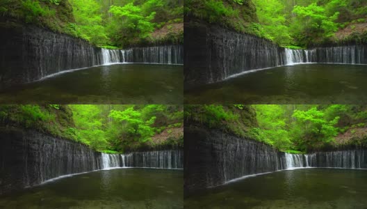 白雷托瀑布-卡鲁扎，长野高清在线视频素材下载