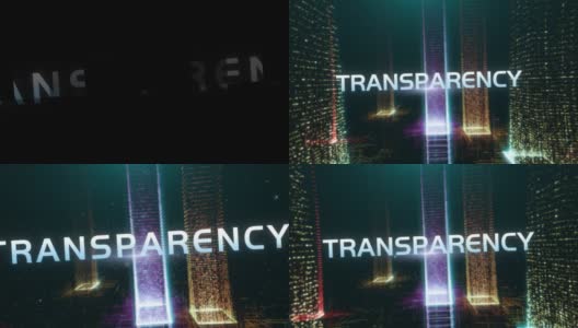 未来数据城市Word透明度高清在线视频素材下载