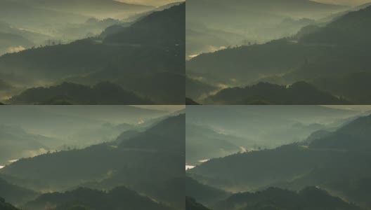 早晨的雾高清在线视频素材下载