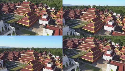 缅甸的曼德勒皇宫高清在线视频素材下载