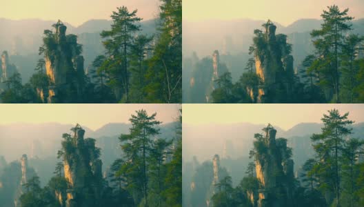 张家界国家公园,中国高清在线视频素材下载