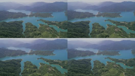 台湾台北茶园景观之空中景观。高清在线视频素材下载