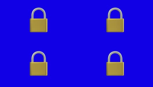 挂锁开锁锁钥匙安全安全保护破解密码4k高清在线视频素材下载