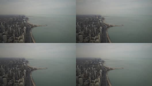 芝加哥和密歇根湖高清在线视频素材下载