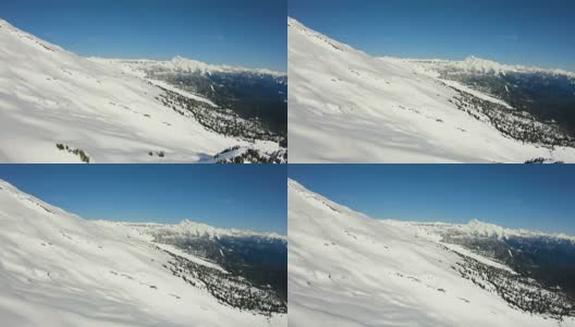 从贝克山北喀斯喀特山脉鸟瞰Shuksan山脊高清在线视频素材下载