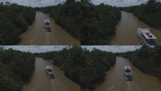 鸟瞰图的马拉霍河在贝伦多帕拉，巴西高清在线视频素材下载
