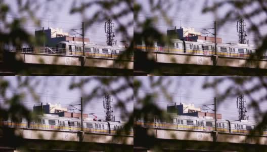 印度德里的地铁高清在线视频素材下载
