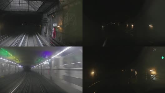 乘坐地铁旅行的时间间隔高清在线视频素材下载