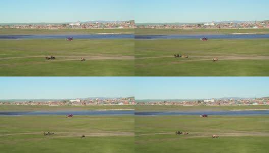 蒙城是蒙古的一个镇和sum区中心高清在线视频素材下载