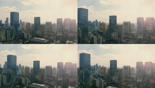 空中成都市,中国高清在线视频素材下载