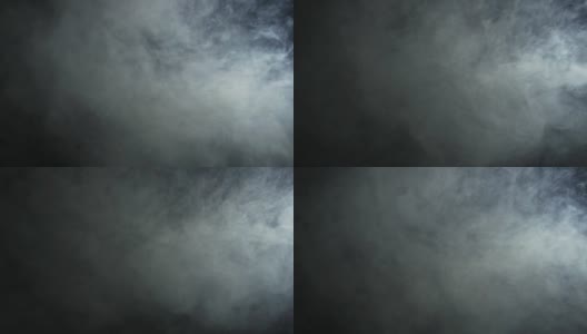真实的烟雾/雾移动在光线与黑色背景。真实的镜头光晕，很容易使用混合/叠加模式。高清在线视频素材下载