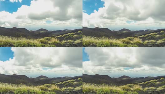 意大利西西里岛的埃特纳火山风景如画高清在线视频素材下载