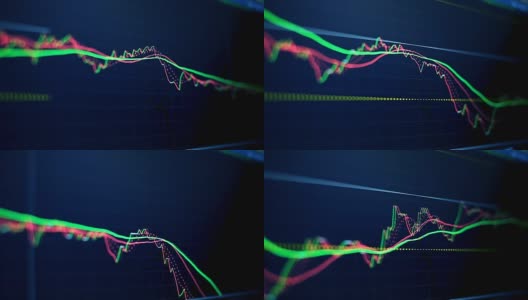 金融业务图表分析股票市场图表背景高清在线视频素材下载