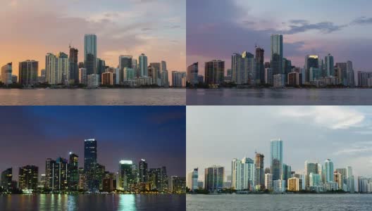 迈阿密，佛罗里达日至夜日落时间高清在线视频素材下载