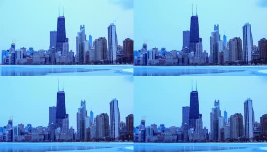 芝加哥的冬天高清在线视频素材下载