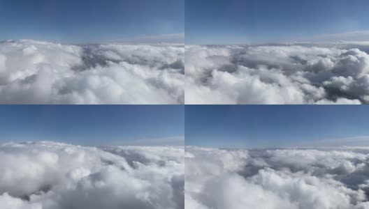 令人惊叹的美丽的白云厚云景高清在线视频素材下载