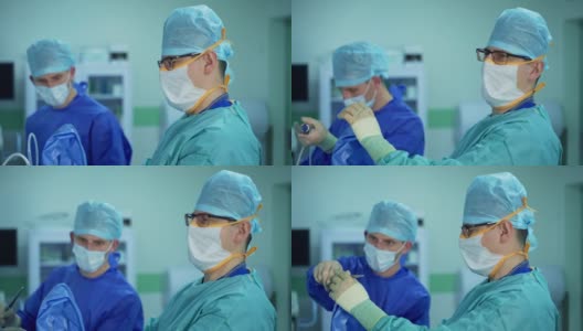 一群在手术室做手术的医务工作者高清在线视频素材下载