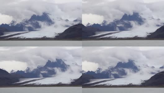 南极洲山上的雪和云高清在线视频素材下载