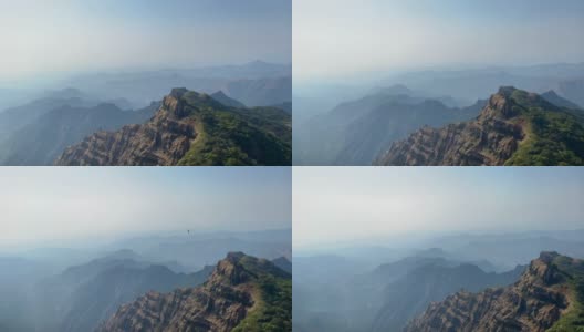 从“亚瑟之座”的角度俯瞰康康地区山脉的全景。Mahabaleshwar,马哈拉施特拉邦,印度高清在线视频素材下载