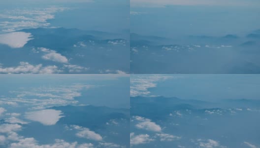 孤独的蓝山在雾中，从曼谷到北京。高清在线视频素材下载