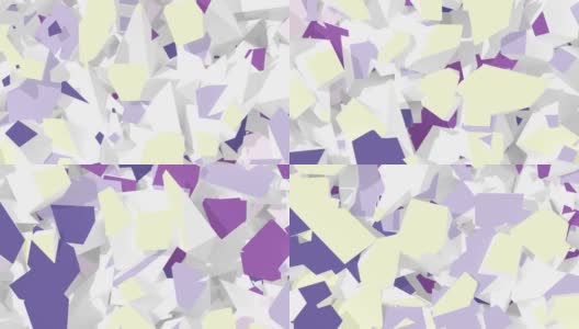 4 k。抽象的数字背景。带有灰色，紫色和蓝色的版本。无缝循环。高清在线视频素材下载