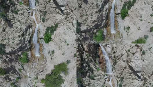 大瀑布鸟瞰图，南加州高清在线视频素材下载