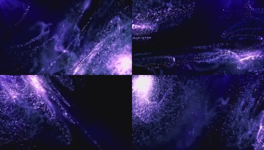 抽象的紫蓝色运动背景为标题高清在线视频素材下载