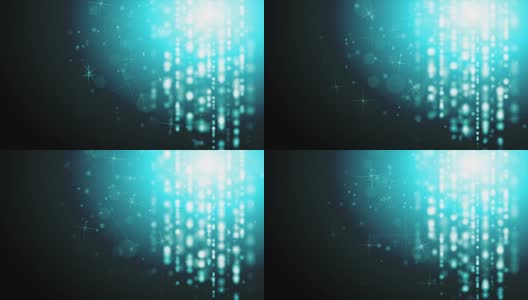 蓝色抽象闪闪发光的灯光视频动画高清在线视频素材下载