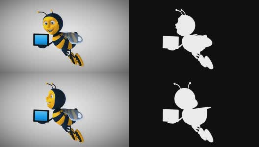 有趣的蜜蜂高清在线视频素材下载