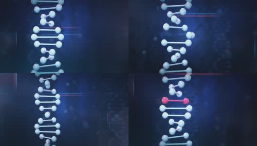 基因组编辑(垂直、暗)高清在线视频素材下载