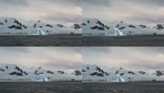 南极洲美丽的冰山高清在线视频素材下载