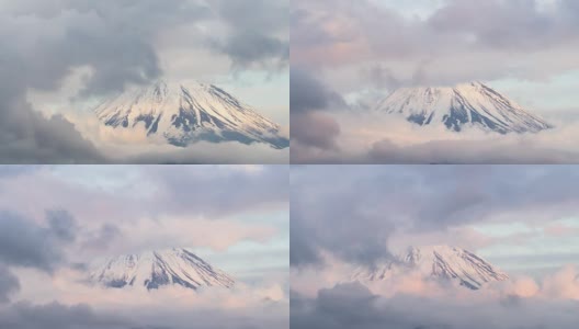 富士山的美丽时光高清在线视频素材下载