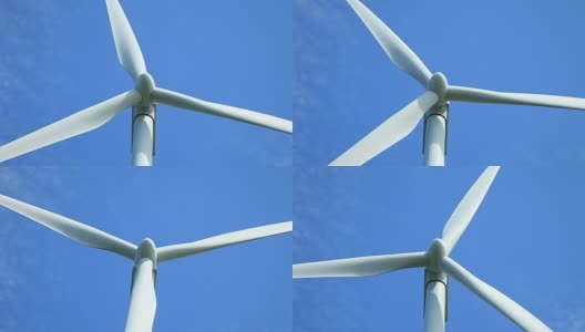 风力涡轮机特写高清在线视频素材下载