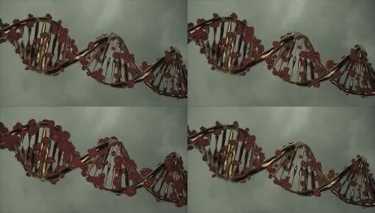 基因编辑治疗改变DNA链高清在线视频素材下载