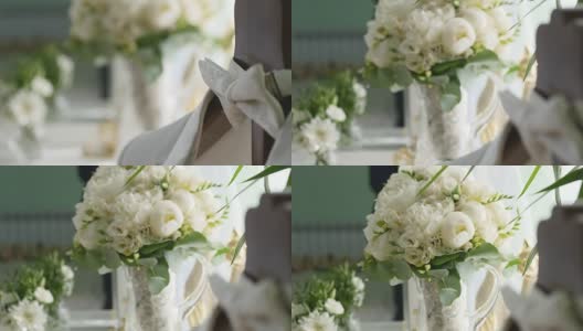 美丽的新娘花束精选焦点高清在线视频素材下载