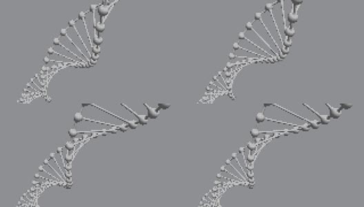 DNA，双螺旋的三维动画高清在线视频素材下载