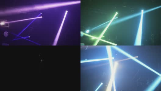 音乐厅里的灯光和光束高清在线视频素材下载