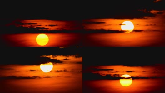 Sunrise, time lapse.高清在线视频素材下载