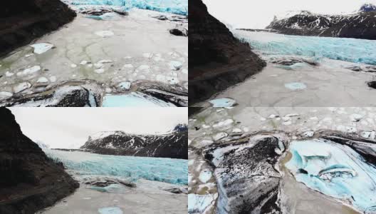 冰岛斯卡夫塔菲尔冰川国家公园高清在线视频素材下载