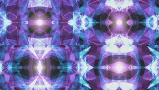 抽象对称蓝紫多边形星形网闪亮云动画背景新质量动态技术运动丰富多彩的视频素材高清在线视频素材下载