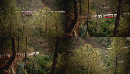 印度Kalka-Shimla铁路(山区铁路)高清在线视频素材下载
