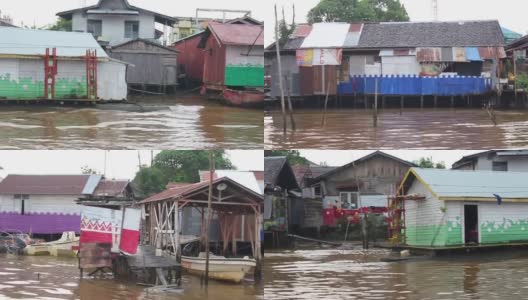 河边住宅高清在线视频素材下载