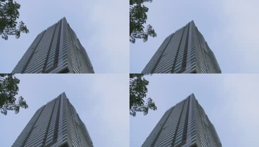 中国天时澳门城酒店大楼正面视野4k高清在线视频素材下载