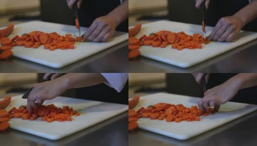 厨师切菜高清在线视频素材下载