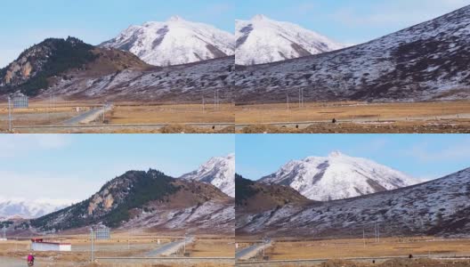 四川冬季的山地景观高清在线视频素材下载