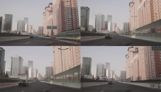 开车穿过中国上海。高清在线视频素材下载