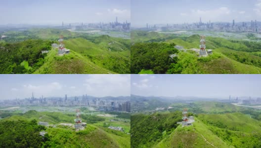 香港边境的乡村绿地景色高清在线视频素材下载