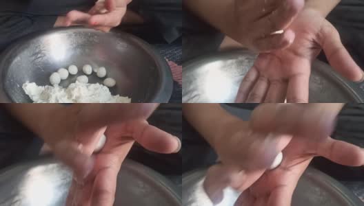 制作印度甜品rasgulla高清在线视频素材下载